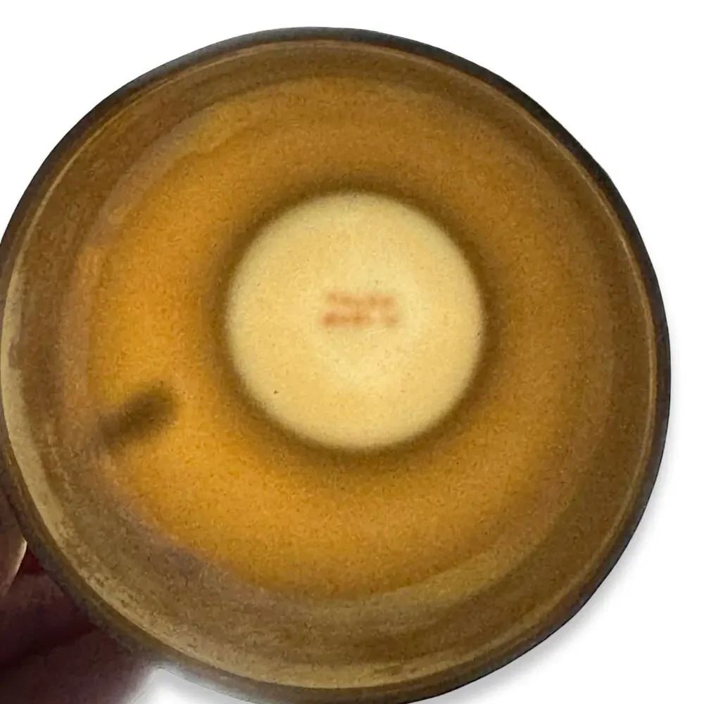 Vintage 1930s Japan Art Deco Lusterware Cup Saucer Butterscotch Gray Black
